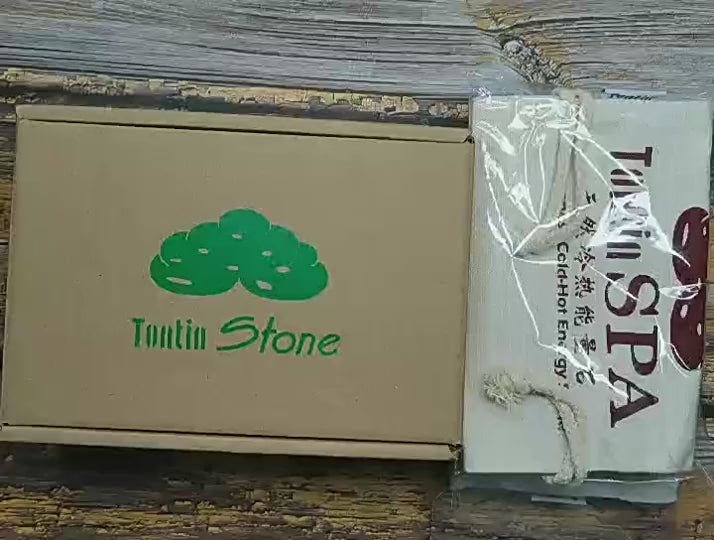 مجموعة أحجار مساج ساخنة طبيعية وفاخرة